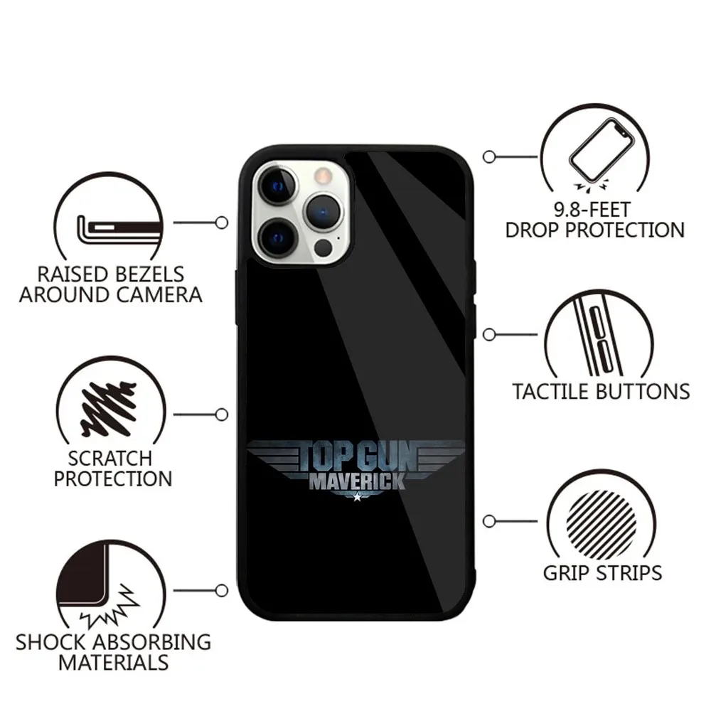 Movie Top G-Gun M-Maverick Phone Case For iPhone 15,14,13,12,11,Plus,Pro,Max Mini Magsafe Magnetic Wireless Charging