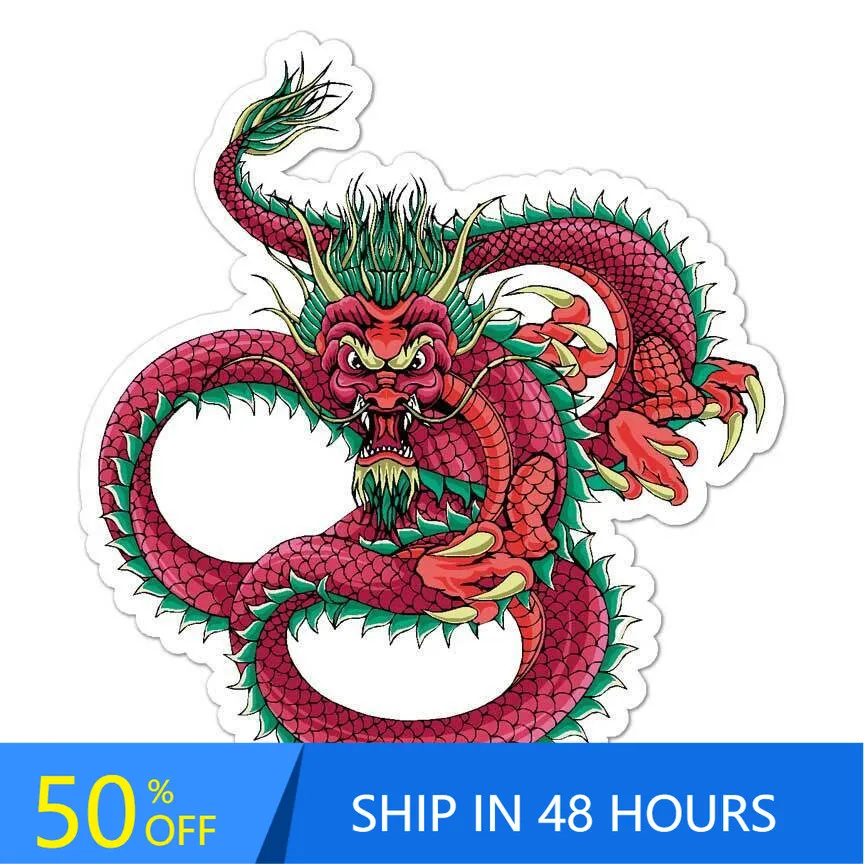 

Chinese Dragon Cool Laptop Bumper Truck Boat Waterproof Vinyl Decal Accessory Funny Cute Aesthetic Vintage Unique