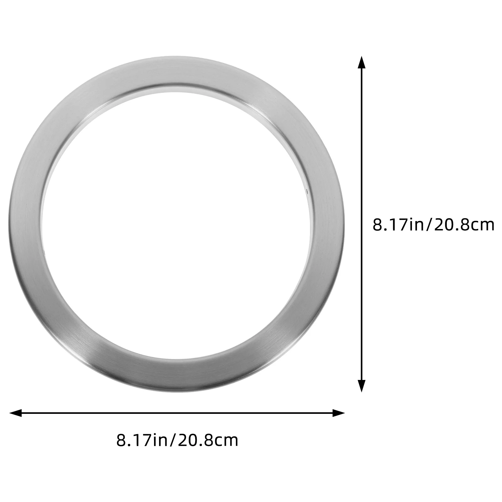 Goulotte de poubelle de comptoir en acier inoxydable, œillet rond de cuisine, goulotte de déchets intégrée, lisse, résistant aux rayures, bureau en métal