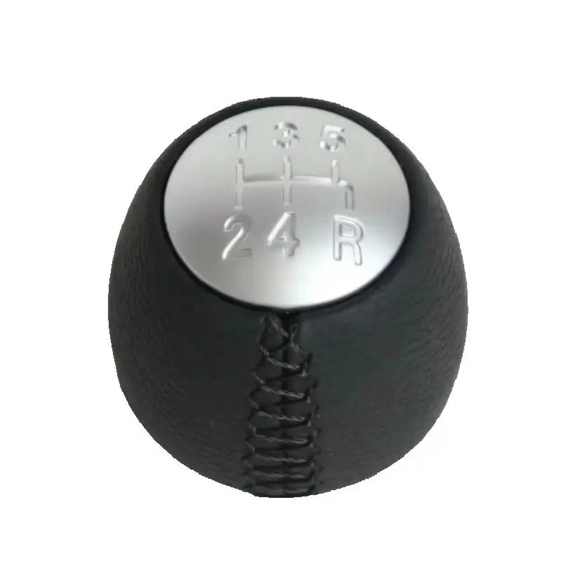 

for Manual Shift Lever with Stitched Wrap Gear Head Car Gear Knob for Alfa Romeo 147 166 - Black Red Blue Manual Shift Knob