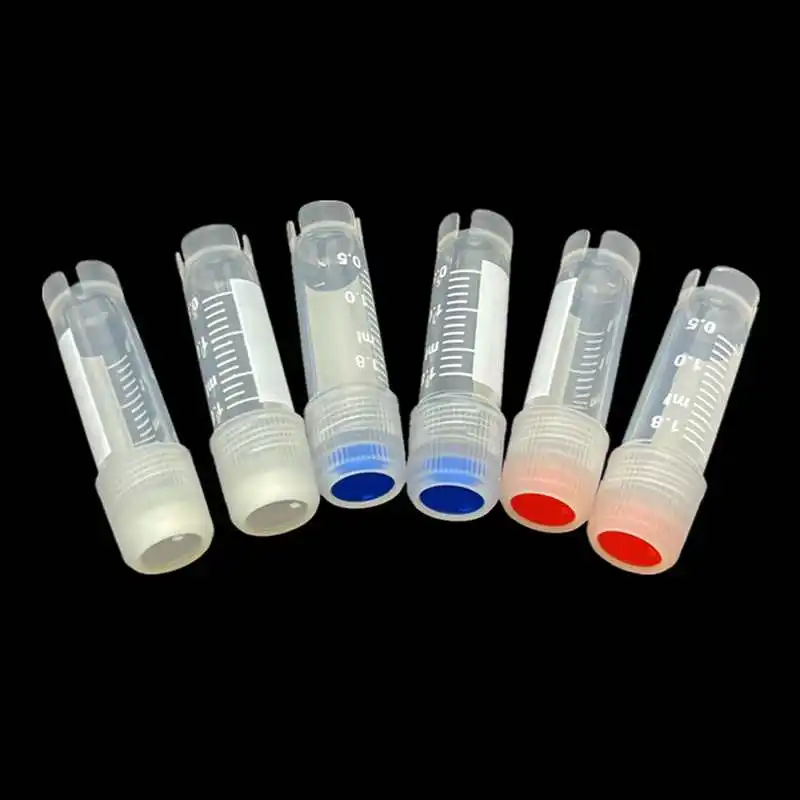

Laboratory external rotary cap cryovial tube 1.8 2 4.5 5ml biological sample tube specimen bottle cell culture cryovial tube low