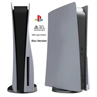 Para ps5 30 aniversario Carcasa de repuesto de placa frontal gris con logotipo ambos discos y versión digital
