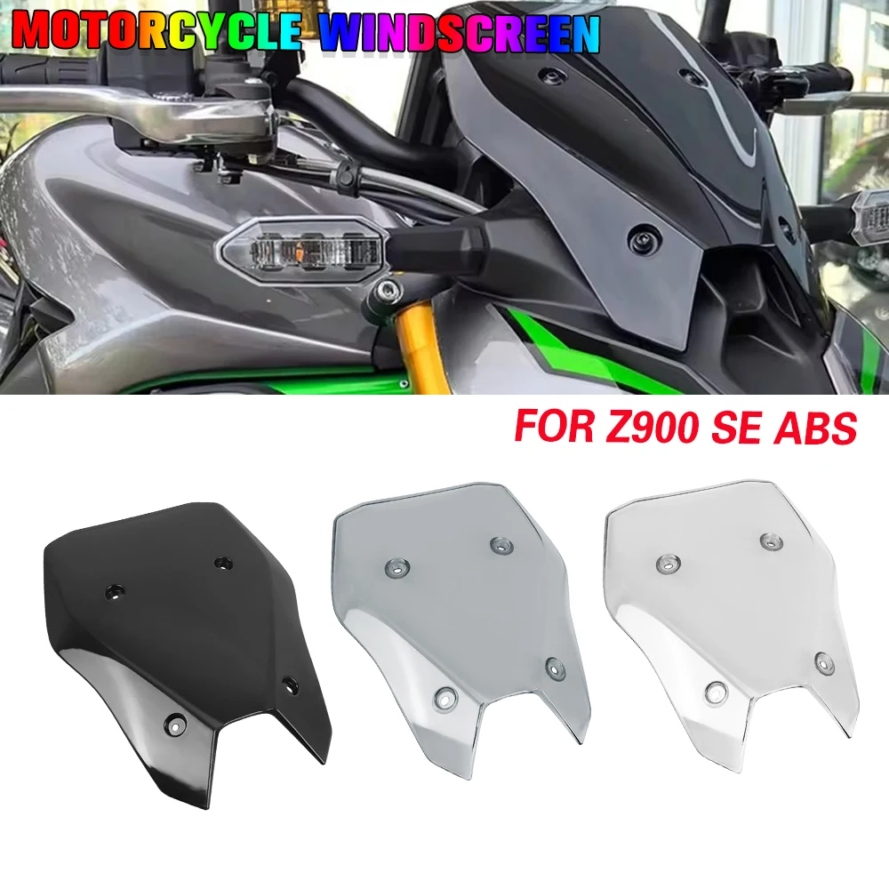 

Motorcycle Windshield Deflector Cover For KAWASAKI Z900 SE ABS Z 900 ABS 2025-UP Windscreen Shield Air Deflector Visor