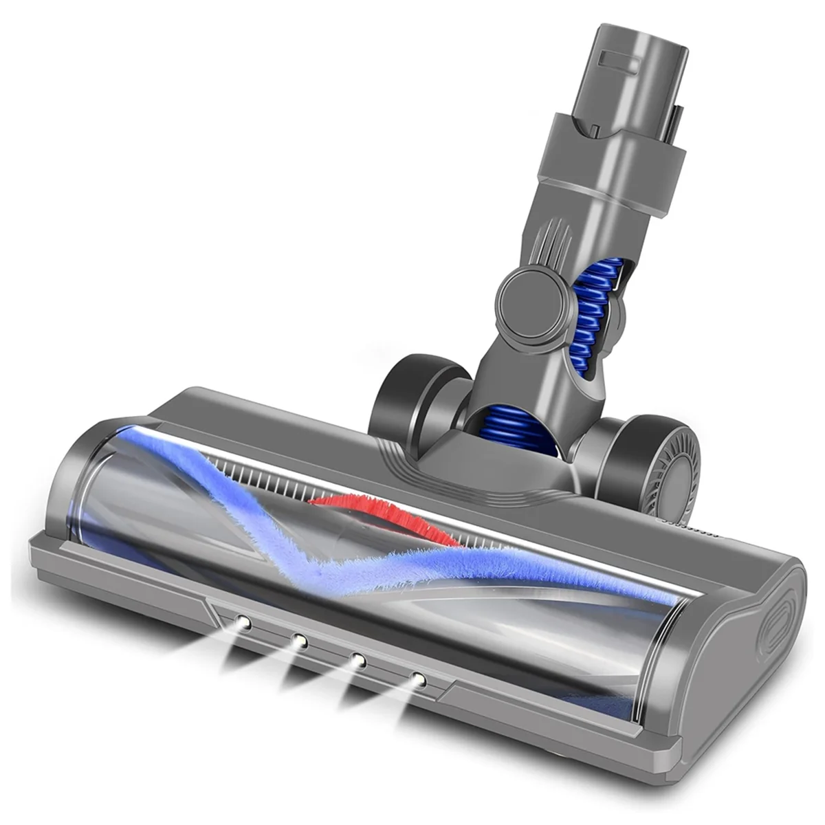 

Щетка с электродвигателем Turbo для Dyson V6 DC62 DC61 DC58 DC59 Рулон щетки со смешанной щетиной и автоматической светодиодной подсветкой