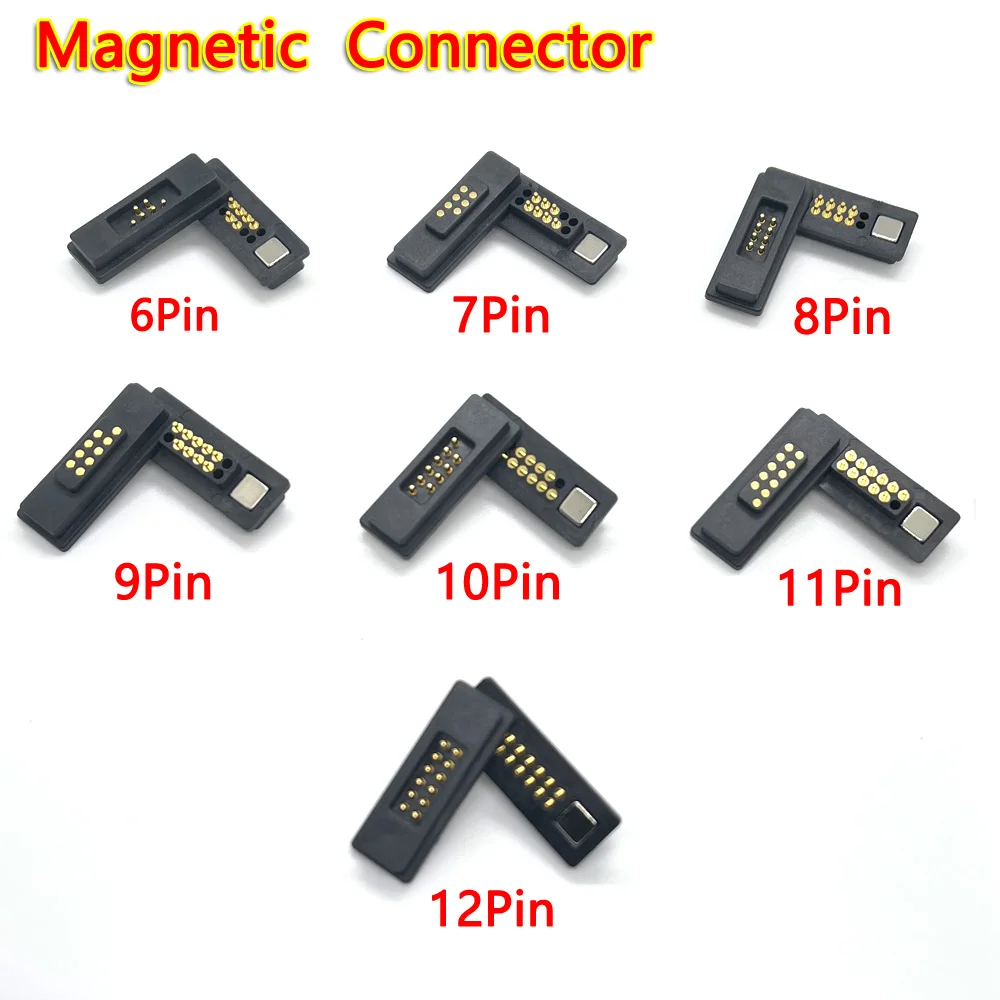 

1Pair 2A DC Magnetic Pogo Pin Connector Male Female Spring Loaded DC 13P 14P 15P 16P 17P 18P 19P 20P Power Socket Straight need
