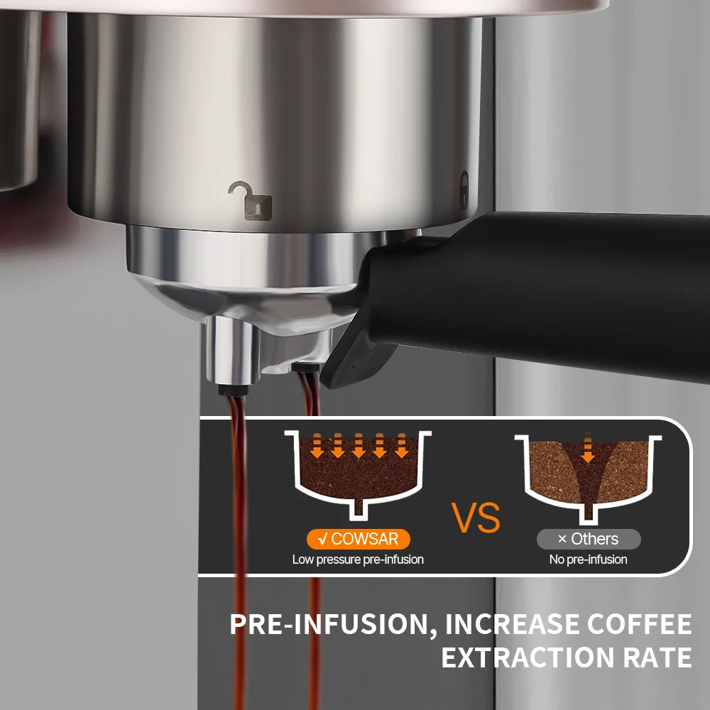 20 бар, профессиональная кофеварка для эспрессо, персональная кофемашина для эспрессо для домашнего использования