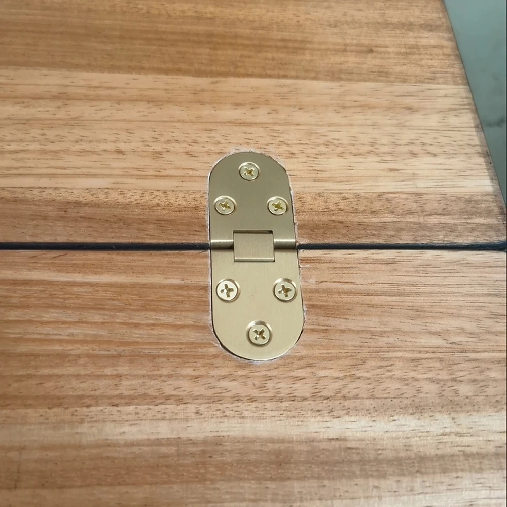 180-Degree Pure Copper Flip-Up Hinge, Flip-Up Dining Table Round Table Hinge, Folding Table Copper Hinge Accessories, 70*30mm