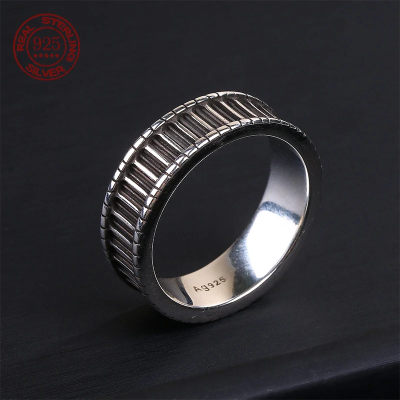 Luxe 100% S925 Sterling Zilveren Ringen Argent 925 Ringen Voor Dames Heren Verstelbare Ring Massief Zilveren Sieraden Verjaardagscadeaus