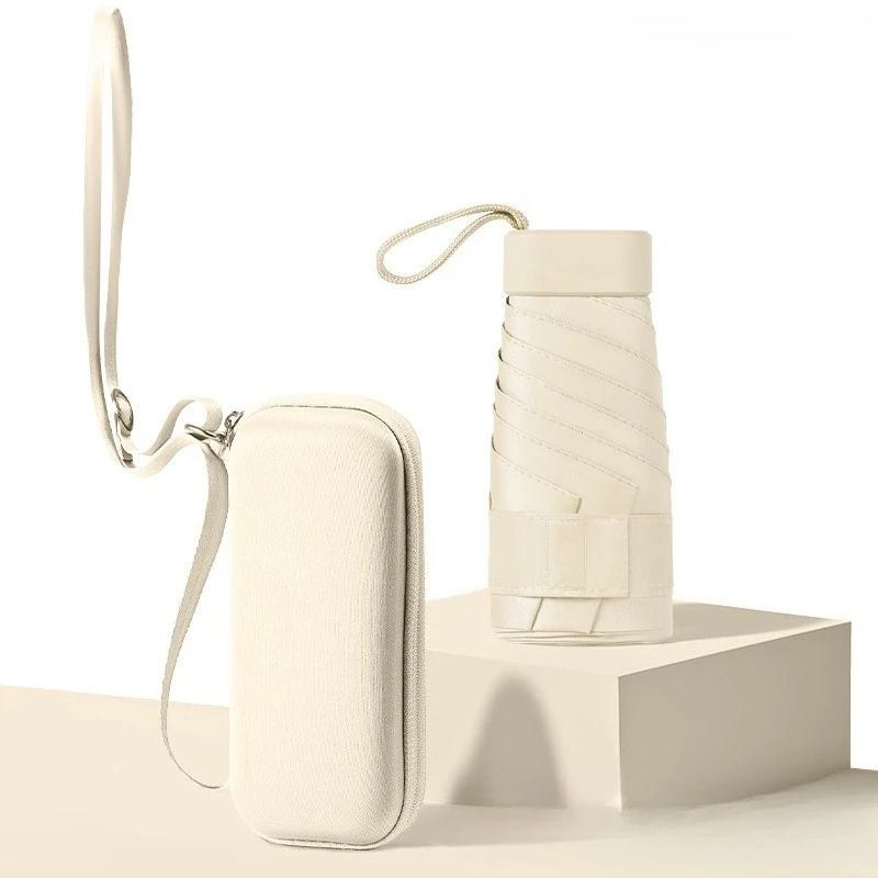 

1PCS Olding Travel Umbrella,Portable Mini Pocket Umbrella Folding Rainy and Sunny Dual-use Umbrella