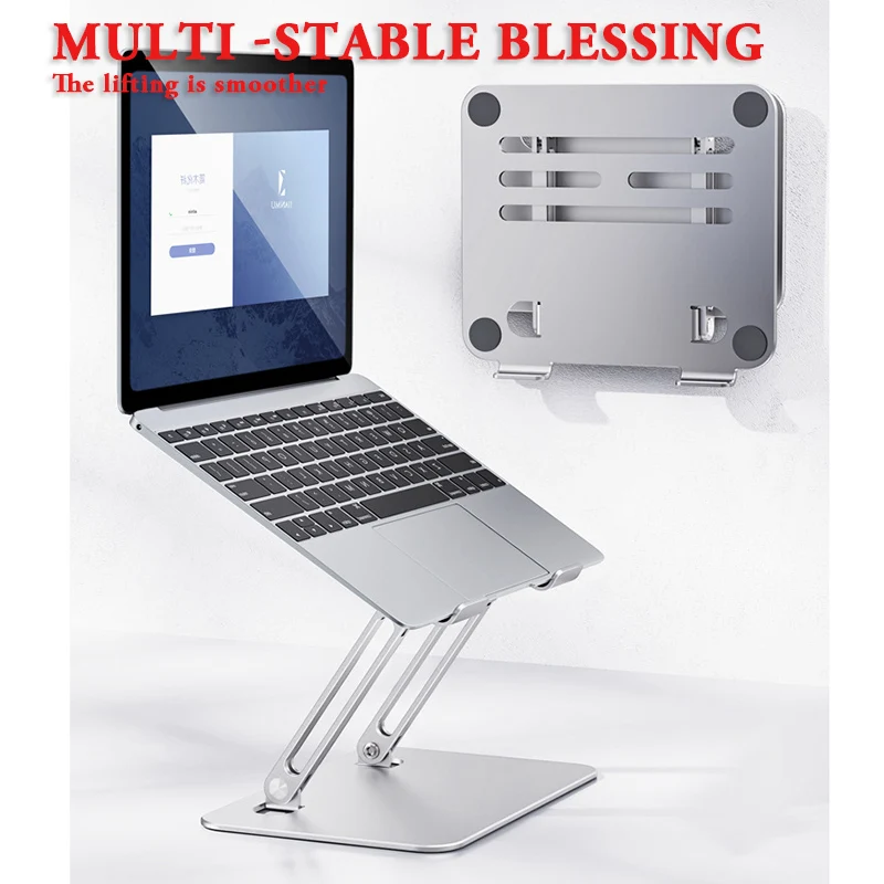 OULYLAN Laptop Stand Tablet Notebook Holder  Aluminum Alloy  Folding Liftable Stand for 9.7-17 Inch Laptop Bracket