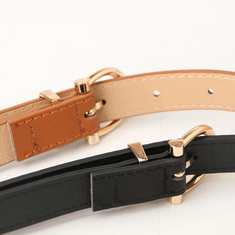 PU Leather Belts Women Candy Color Simple Metal Buckle Belt Strap Female Jean Pants Waistband Belts Luxury Designer Gift