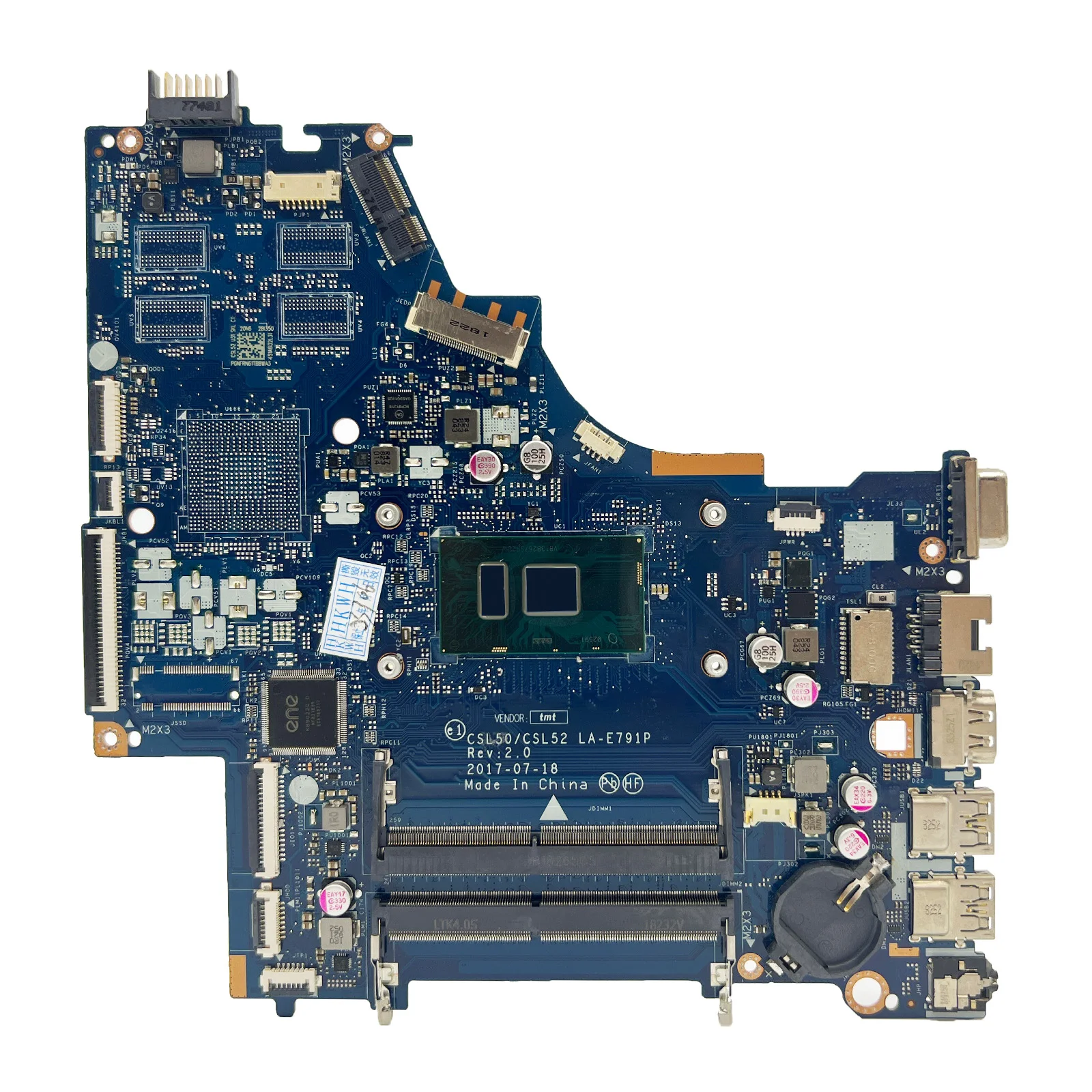 LA-E791P  Mainboard For HP 250 G6 15-BS Series Laptop Motherboard 924750-601 926249-601 With i3-6006U CPU DDR4