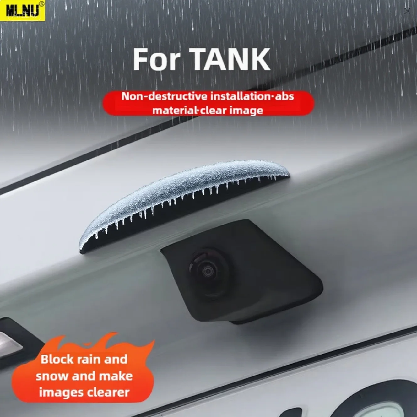 

Reverse Camera Rain Shield For Tank Accessories 2025/2024 Premium ABS,Dustproof & Waterproof,Sunproof Long-Lasting 2022-2023