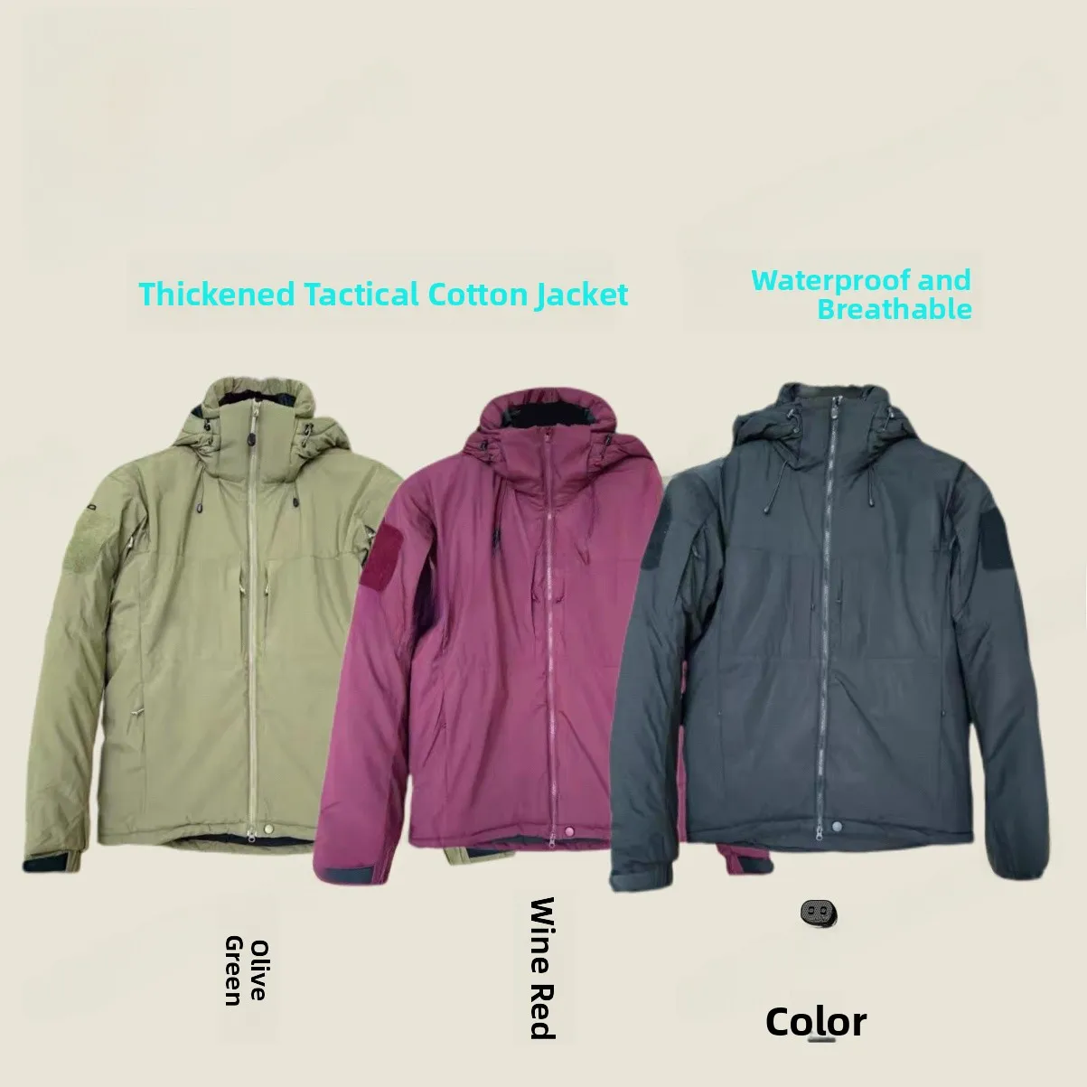 

Теплая уличная хлопковая куртка с капюшоном, водонепроницаемая, с утеплителем, для молодежи и мужчин, утолщенная, с длинными рукавами, воротником-стойкой, приталенного кроя, зимнее пальто