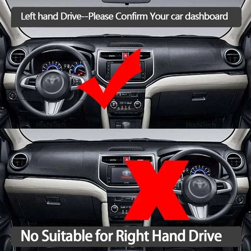Car Inner Dashboard Cover Dash Mat Carpet Sun Shade Board DashMat for Toyota Rush Daihatsu Terios F800 2017 2018 2019 2020 2021