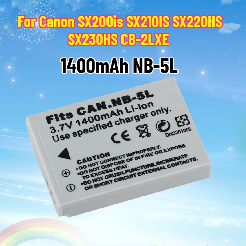 1400Mah NB-5L Camer… - image