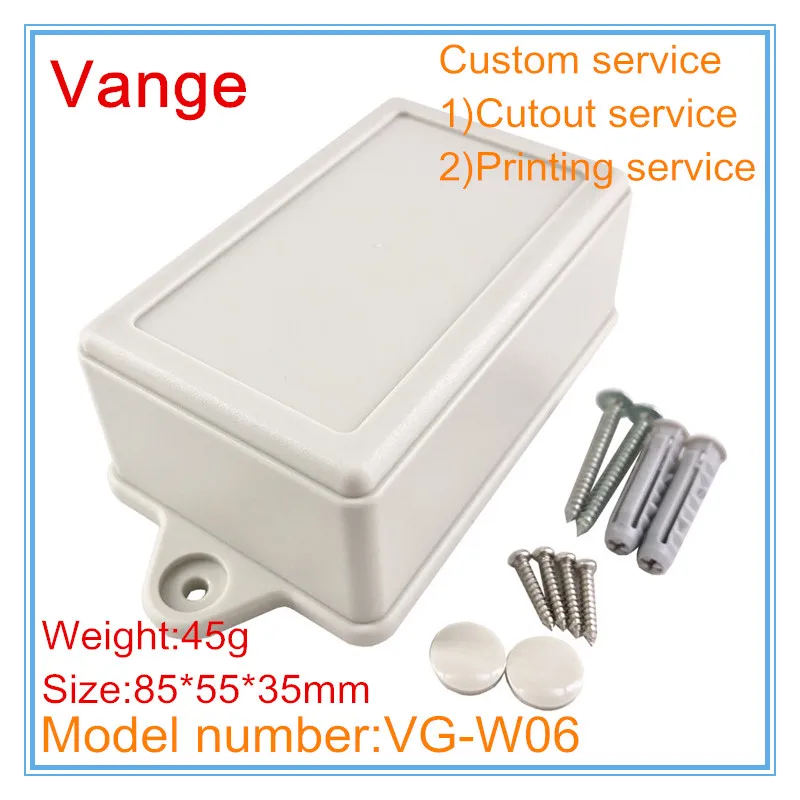 Vange electronics case 85*55*35mm ABS plastic project box diy wall junction box