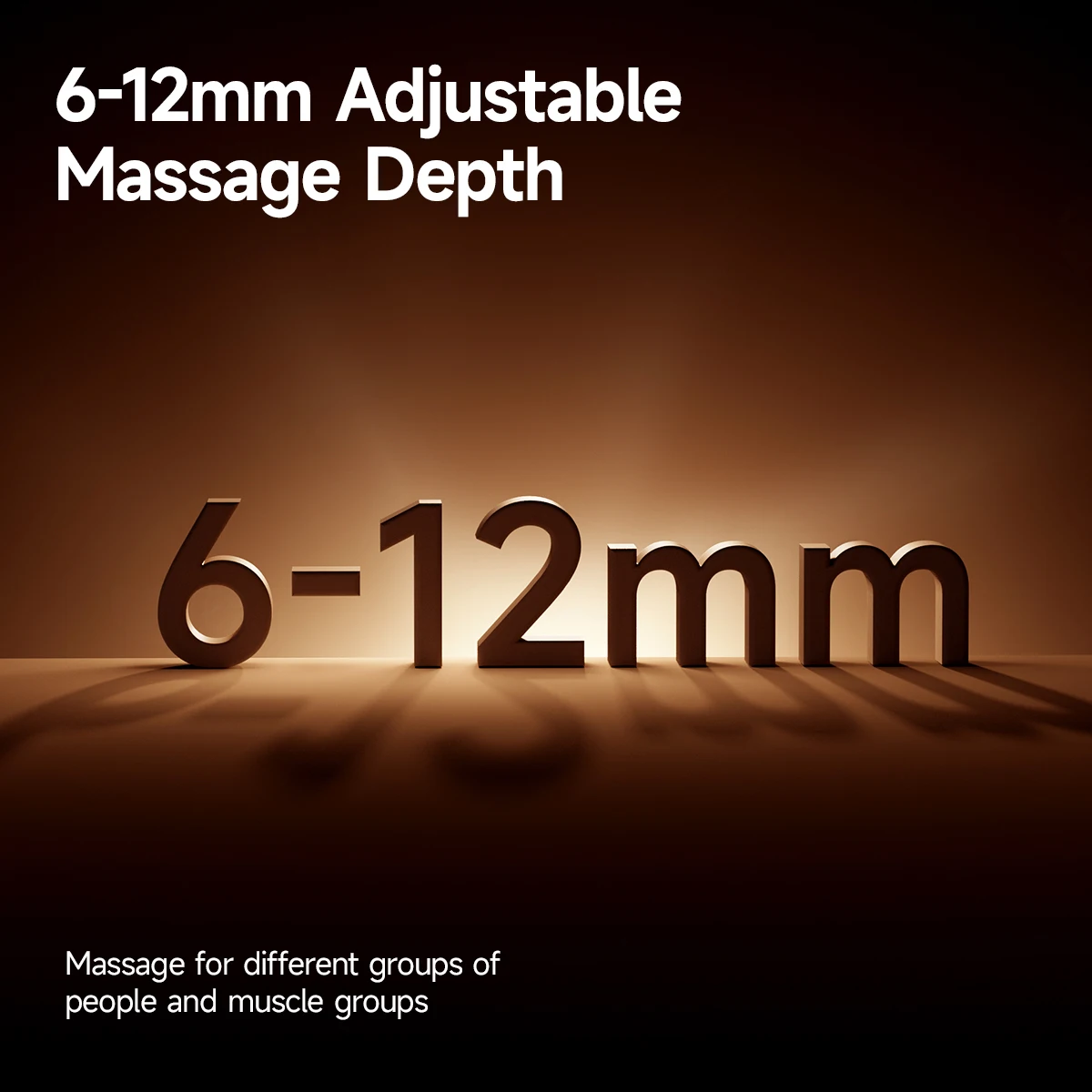 Beoka D2 MAX 6-12MM Variable Amplitude Massage Gun Portable Body Deep Tissue Smart Muscle Electric Massage Gun