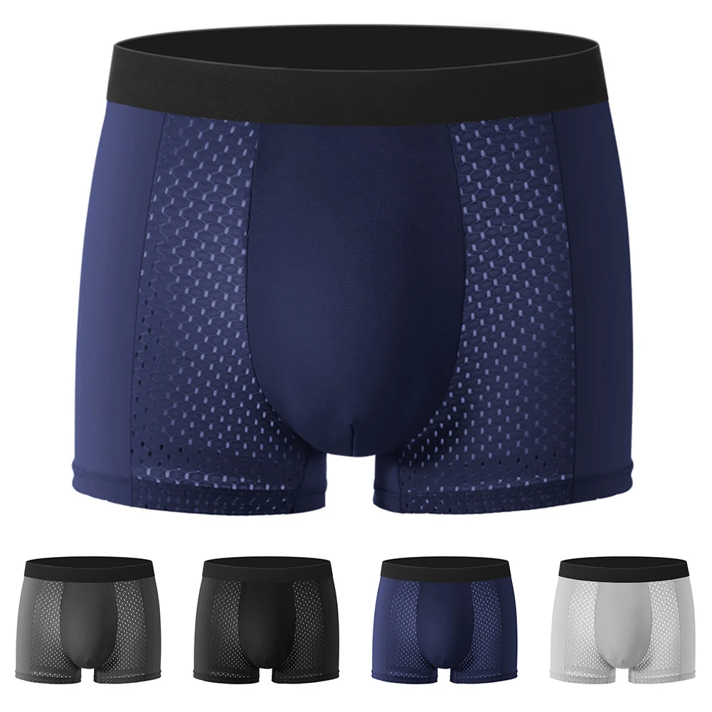 

Men Solid Color Mesh Breathable Sexy Lingerie Brazilian Underwear Underpants Men's Panties Boxershorts Trunks Men's Clothing