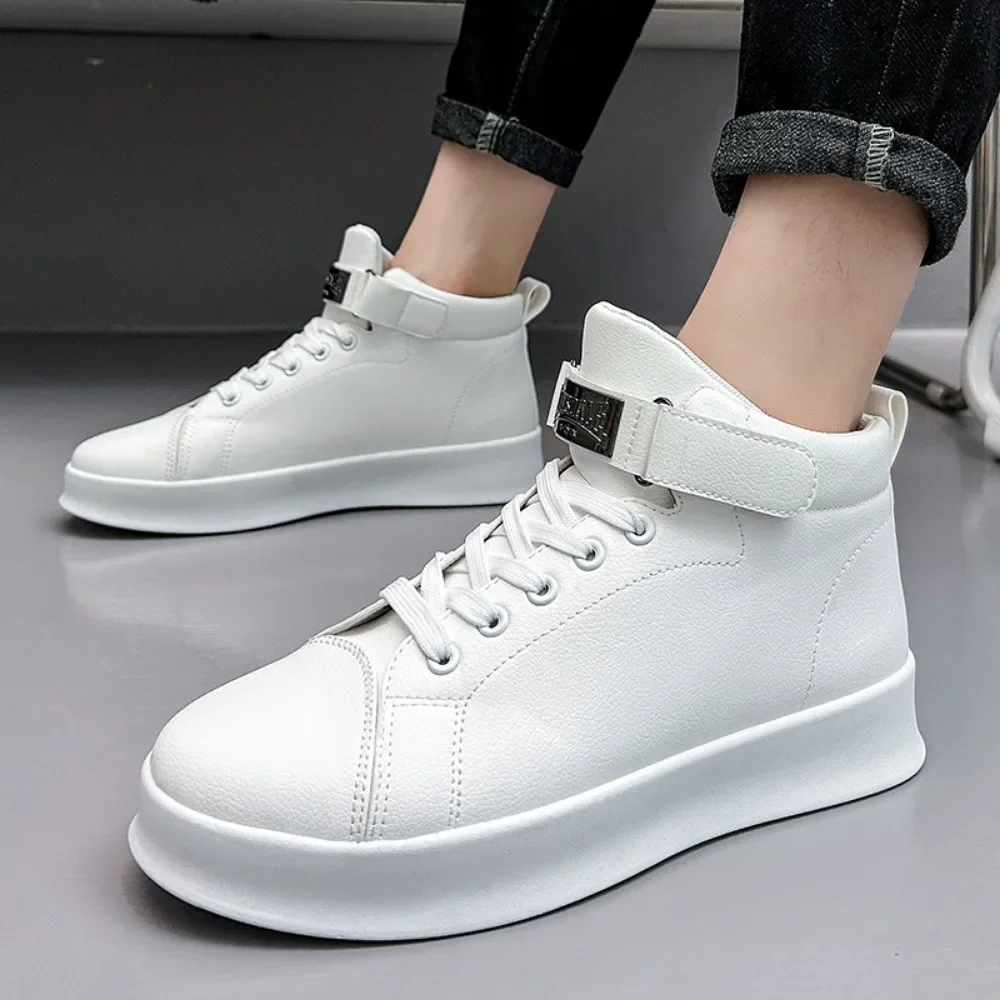 Men\'s Shoes New High Top Sports Shoes for Men Thick Soled Versatile Casual Shoes Man Ankle Boots Designer Loafers Men