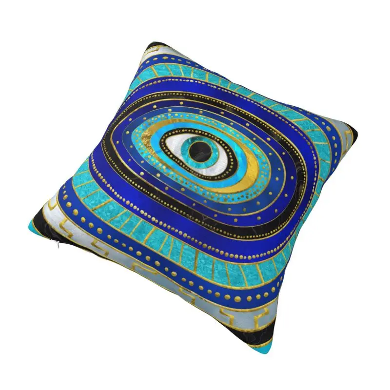 Custom Evil Eye Amulet Ornament Luxury Pillow Cover Chair Cushion