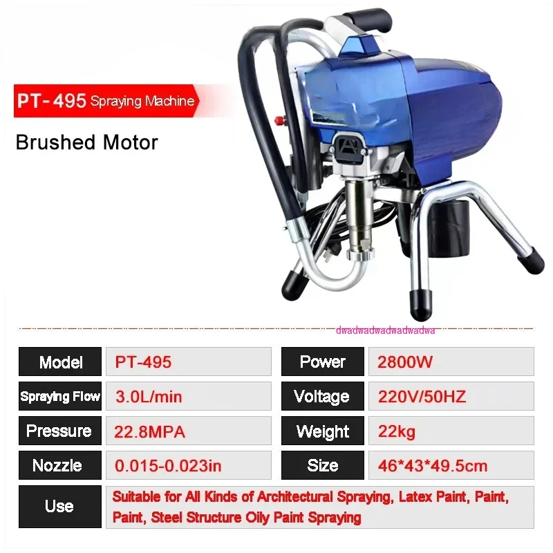 UTTER 895 3500W Profissional Pulverizador Airless de Alta Pressão Pulverizador de Pintura Elétrico Ferramentas de Pintura Pistola Airless