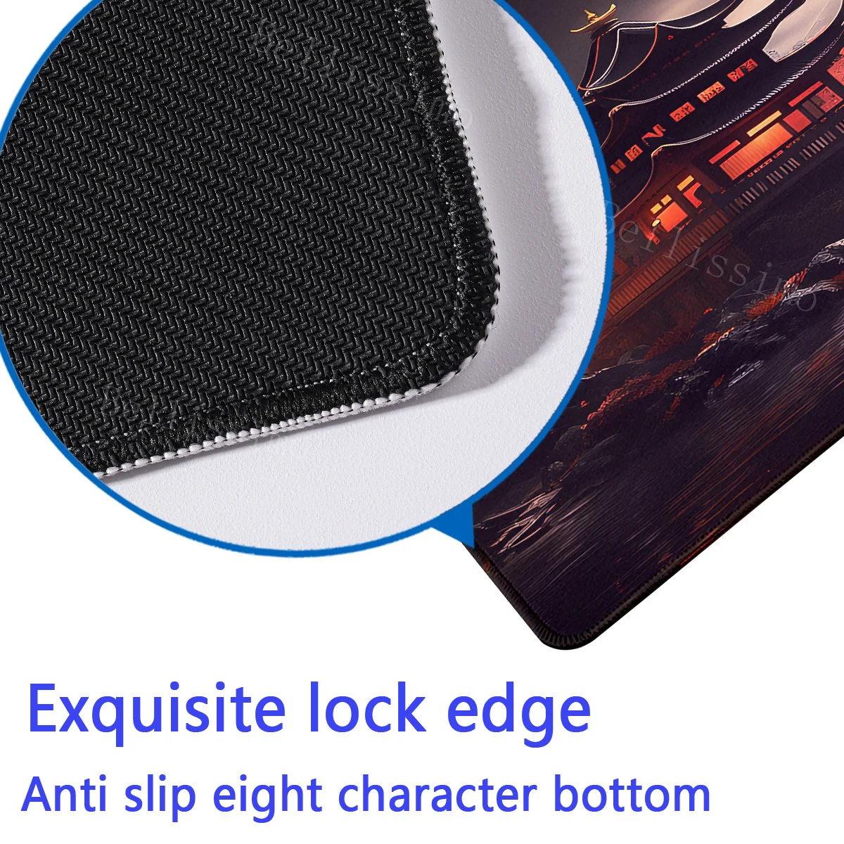 Starry Sky Moon Sakura Scenery cherry blossom mouse pad Large Office Game XXL Rubber Anti-slip desk mat Gaming Keyboard Mousepad