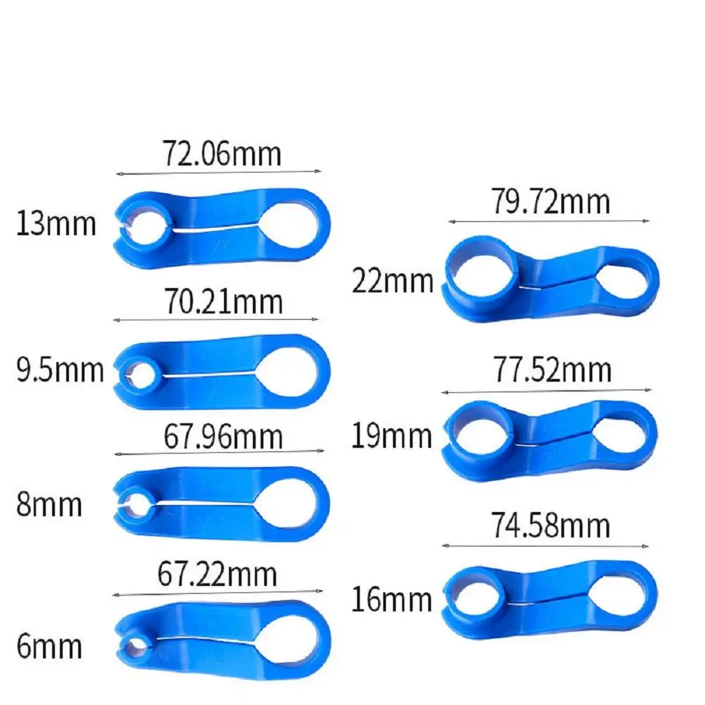 7 Pcs  Automobile Air-conditioning Oil Pipe Disassembly Kit Multiple Sizes Pipe Clip Removal Tool Car Fuel Line Disconnect Tool