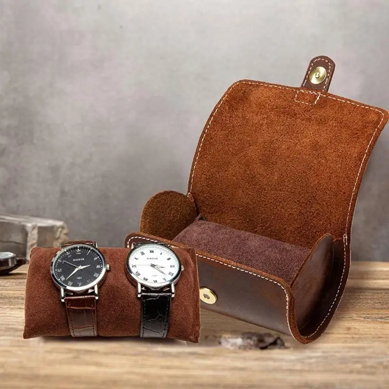  Genuine Leather Watch Pocket Great for Family Office Couple Watches Storage Box