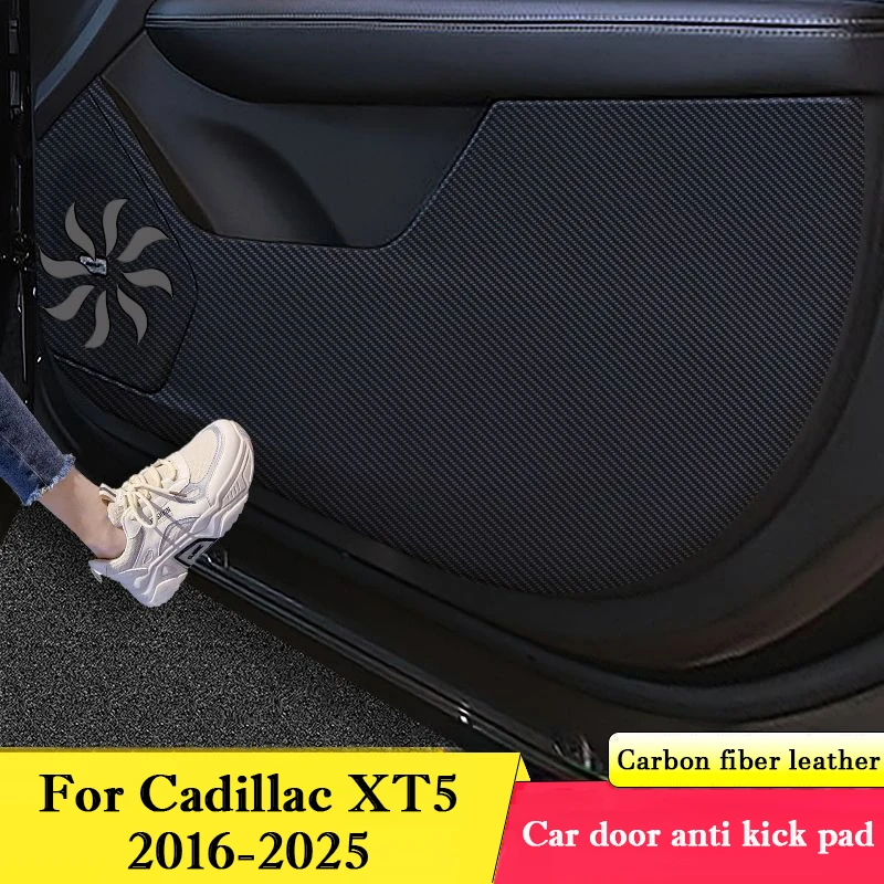 

For Cadillac XT5 2016-2025 Car Door Anti Kick Pad Glove Box Protection Sticker Mats Scratch Resistant Film Interior Accessories