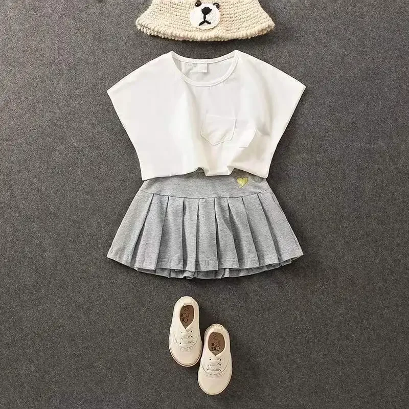 Der neue All-Match-Plissee-Culottes für Mädchen mit mittlerem und kleinem Sommer rock für Kinder und inneren Sicherheits hosen – Detail 8