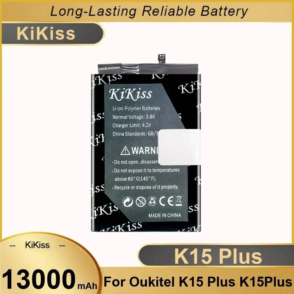 

Для Oukitel K15 Plus аккумулятор мобильного телефона стабильная высокая производительность 13000 мАч