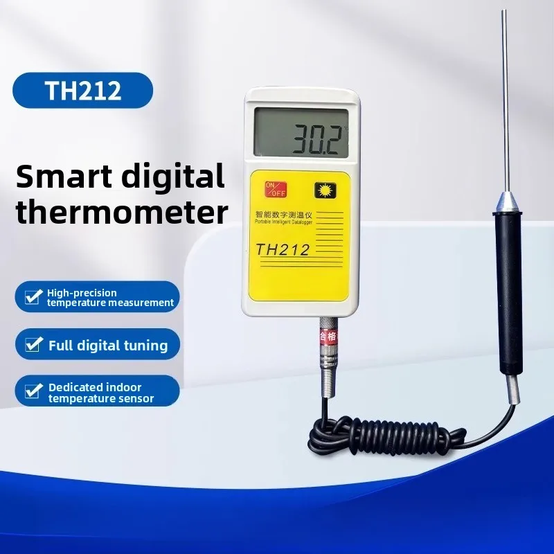 TH212 High Precision Thermometer Industrial Electronic Thermometer, Property Thermal Heating Indoor Temperature Detector
