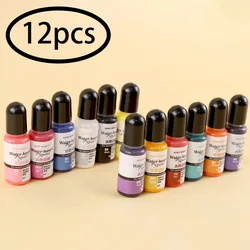 12 Colors 10ml Gypsum Cement Coloring Planter Pigment Gypsum Powder Color Concentrate Concrete Cement Plaster Making Supplies