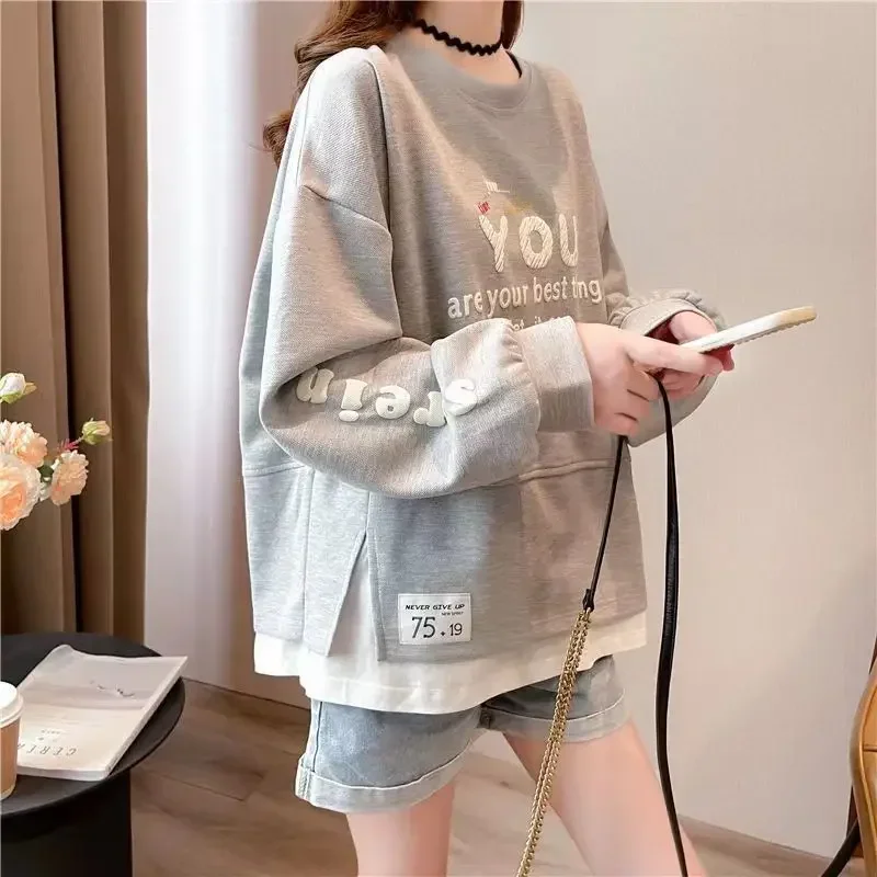 

Spring and Autumn Pullover New In Korean Casual Woman Tops Dropshiping Matching Sweat-shirt Streetwear Y2k Sweatshirt for Women