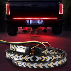 60 Inch Arrow LED Tailgate Light Bar Strip for Truck Flexible Switchback Red Amber Yellow Sequential Led Light- Waterproof