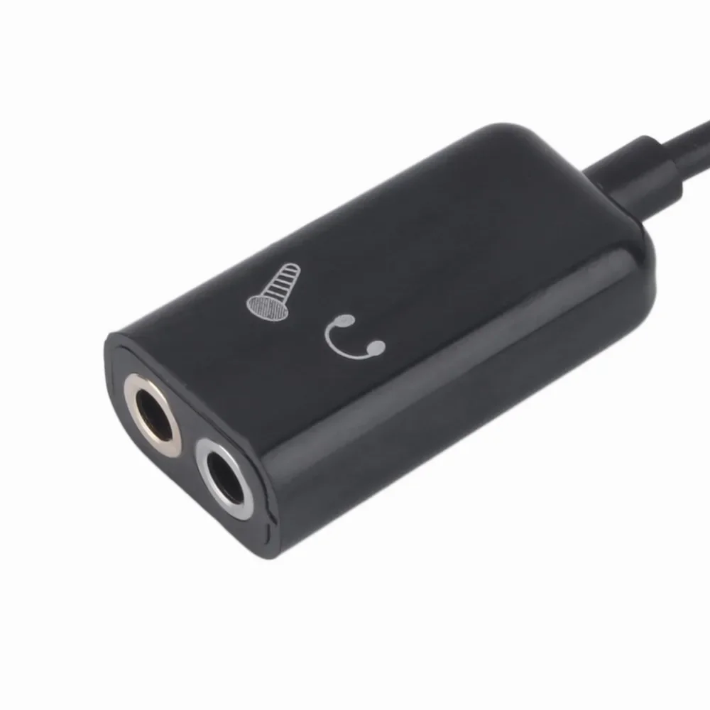 hot sell 3.5mm Headphone Microphone Stereo Audio Splitter Adapter Cable dropshipping Drop Shipping