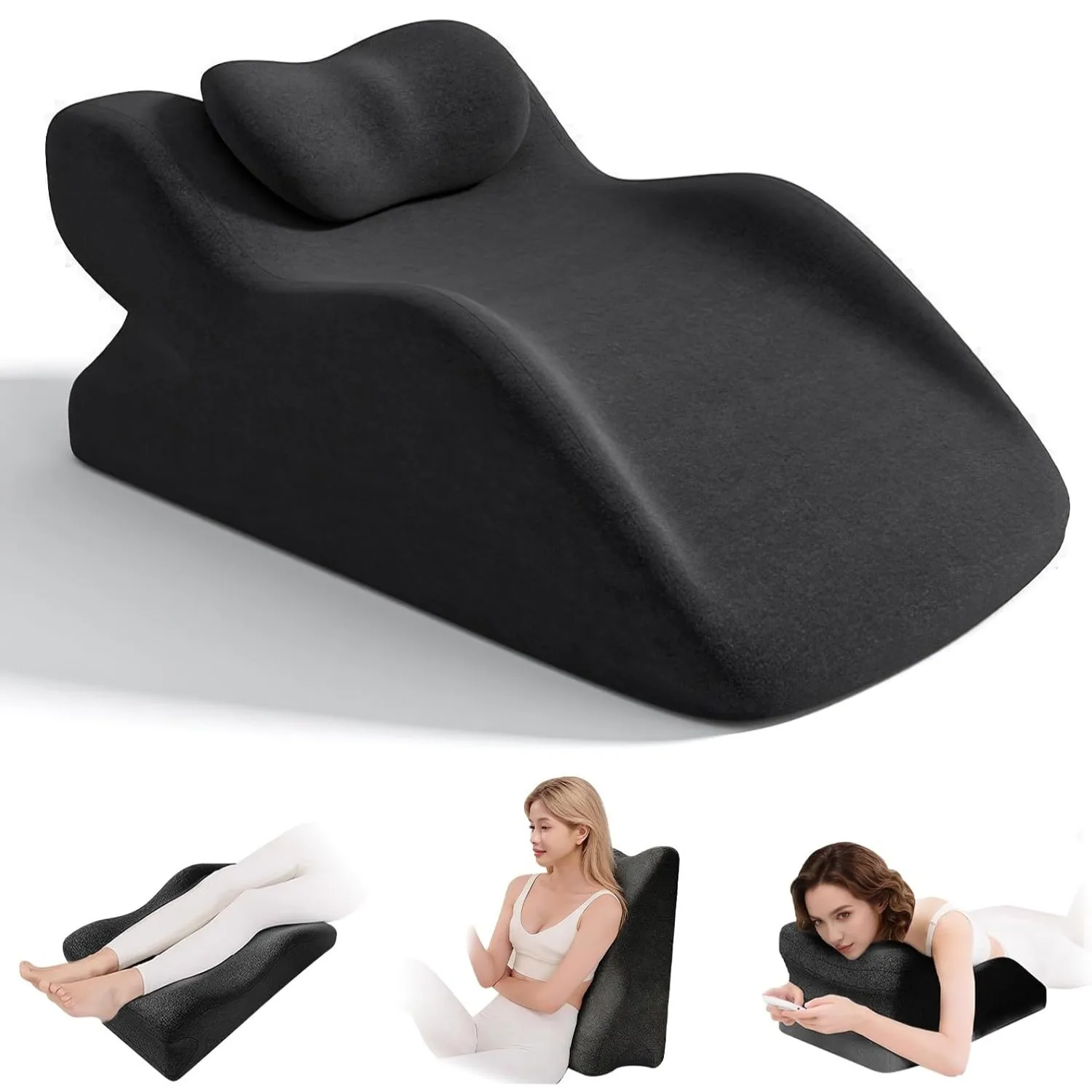 Memory-Schaum Keilkissen Ergonomisches Bauchlagekissen Bett-Schlafkissen Mehrzweck-Beinstützkissen zur Schmerzlinderung Sofaauflagen – Detail 1