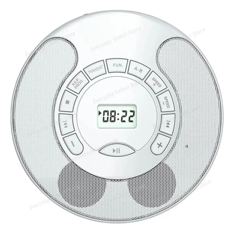 Portable CD Disc Player, Built‑in Dual Stereo Speakers, Support USB Playback, Audio Output & Repeater Function