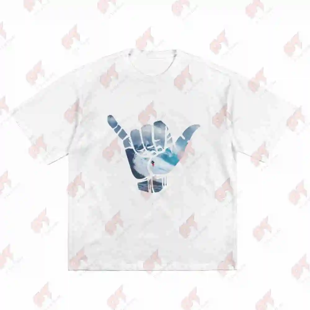 Surf Hang Loose Short Sleeve Tee 100% Cotton T-Shirt