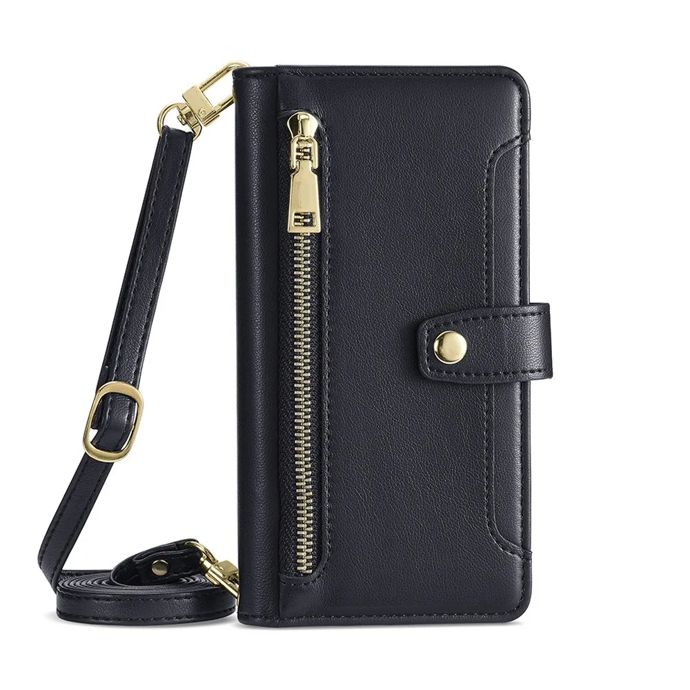 

For OPPO Reno 12F 5G wallet Shoulder Bag Case Funda Card Slots Cover Fundas Phone Accessories