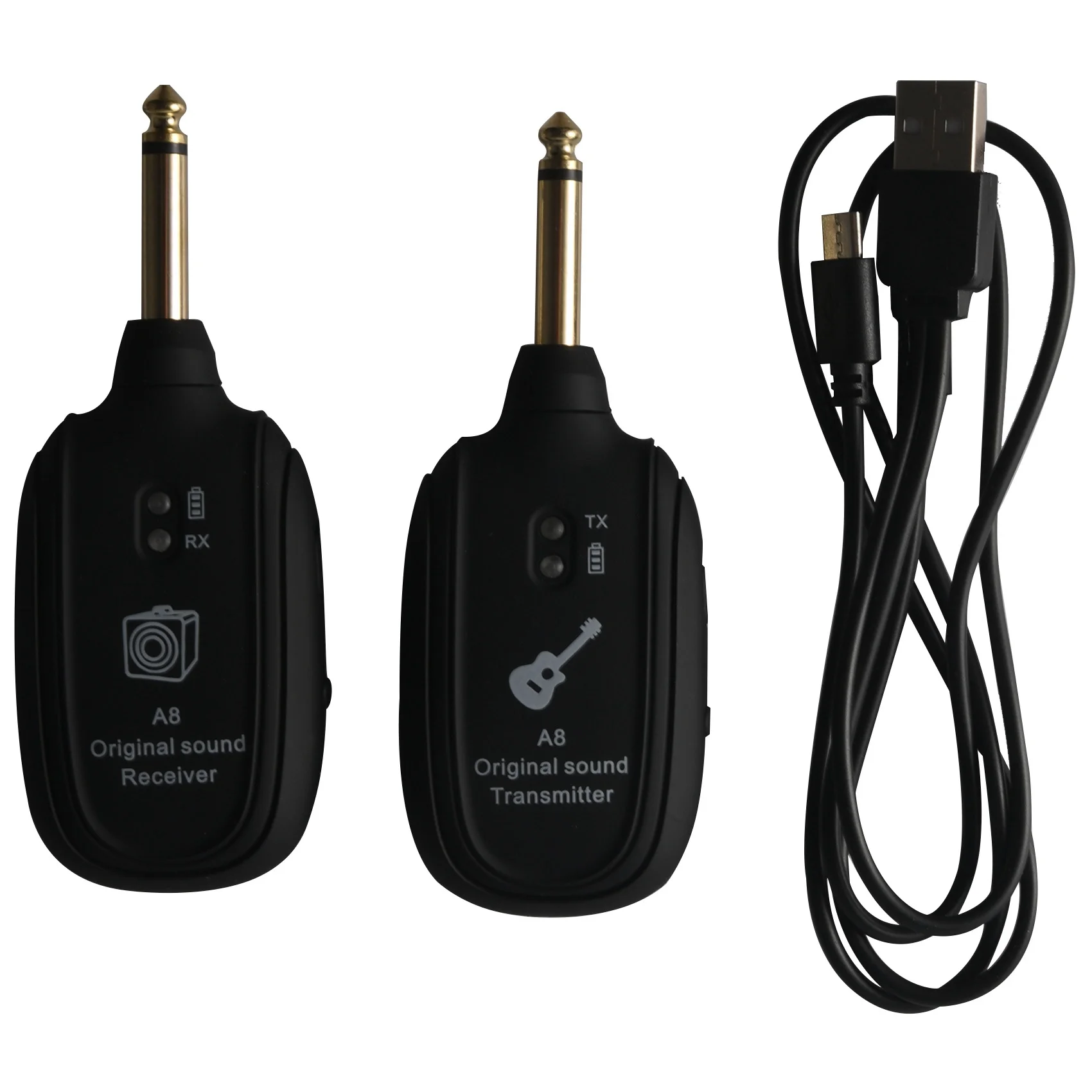 

N17R UHF Guitar Wireless System Transmitter Receiver Built-in Rechargeable