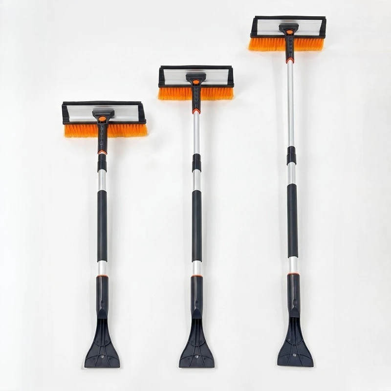 Retractable Detachable 3in1 Car Snow Shovel Ice Scraper Brush Foam Grip Winter Defrost For Windshield Auto Exterior Accessories