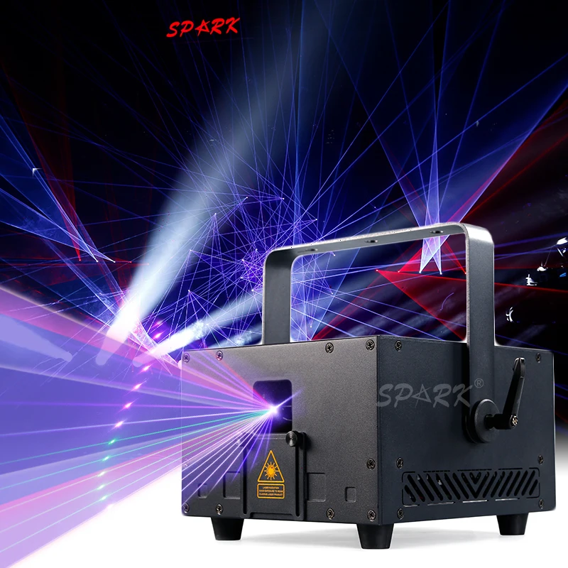 Wedding Laser Light 8W RGB Animation Stage Lights Flight Case Blue Tooth ILDA Music Auto DMX Control for Party Club Events LB