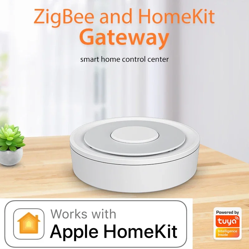 HomeKit ZigBee Gateway Hub Smart Home Bridge ZigBee APP Remote Control Works with Apple HomeKit Alexa Google Home Tuya SmartLife