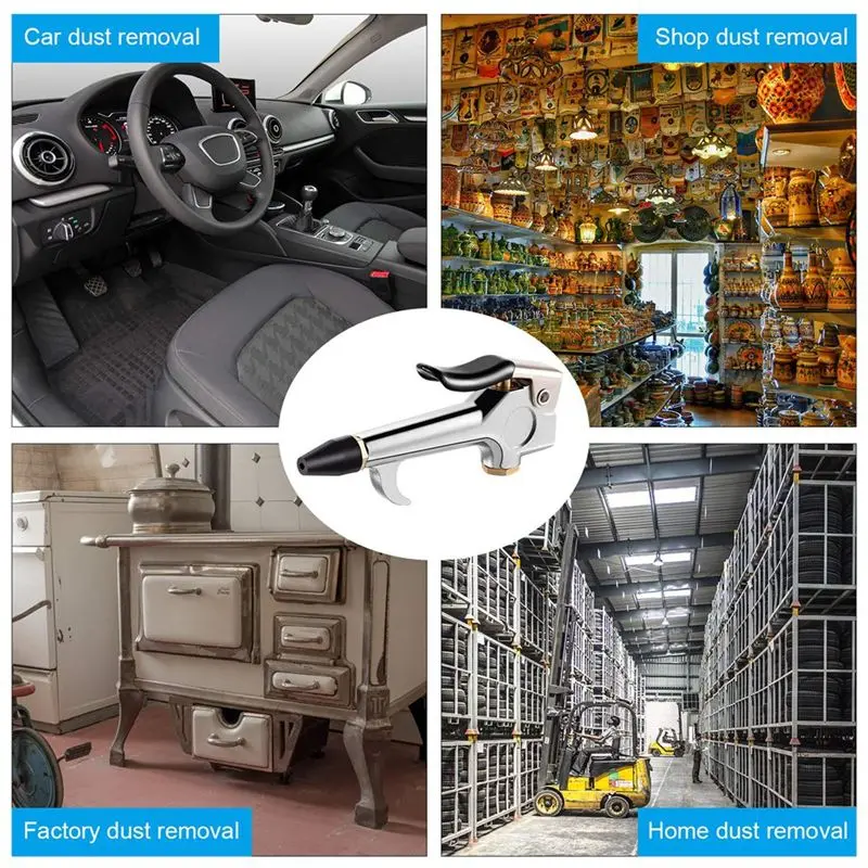DTA6 DTA6 4 Pieces 1/4 NPT Lever Air Blow Nozzle, Air Compressor Blower Nozzle with Rubber Tip for Dust Cleaning, Garage Shop - Aliexpress Deal