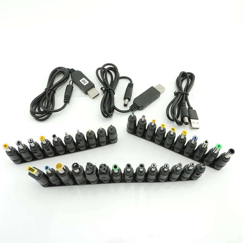 

DC 5V to 9V 8.4v 12.6v 12V Step UP Module USB power boost Cable connector line 34 DC Converter DC female charger Adapter Plug