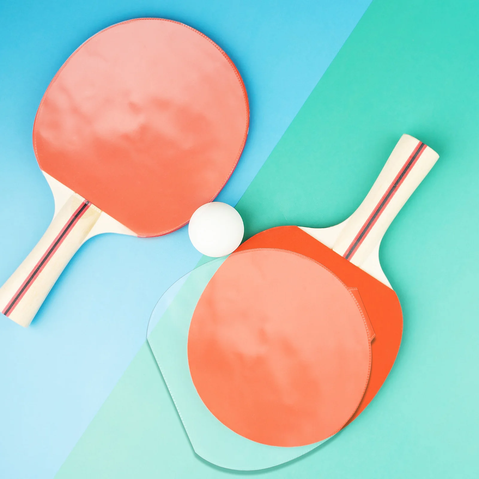 

5 шт., защитная пленка для весла для настольного тенниса, двухслойная клейкая крышка для ракетки из ПВХ, долговечная защита, тренировочные соревнования