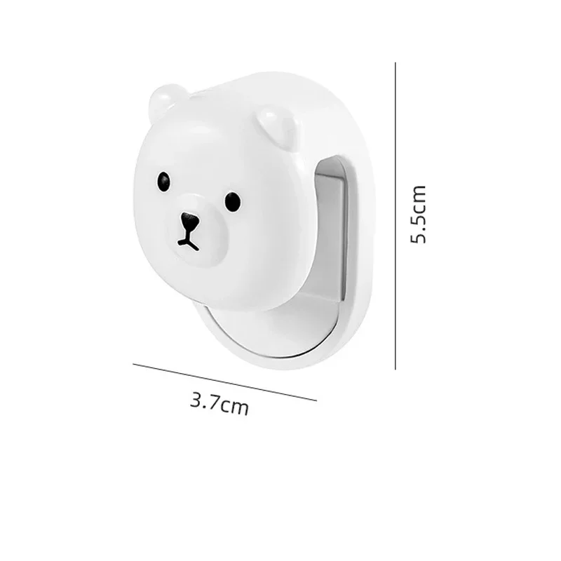 Cartoon Bear Toothpaste Clip Wall-mounted Facial Mask Facial Cleanser Storage Rack Bathroom Towel Clip Toothpaste Holder