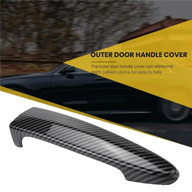 AU33-Carbon Fiber Outside Exterior Door Handle Cover For-BMW 1 2 3 4 Series E87 E90 E91 E92 E93 F30 X1 X2 X3 X4 X5 X6 LHD view 4